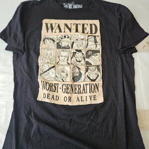 Vintage Ripple Junction One Piece Wanted Poster T-Shirt